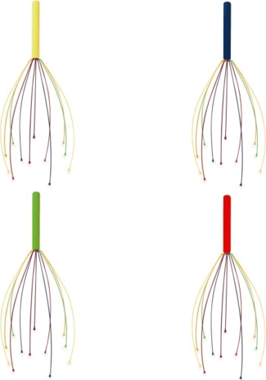 Kikkerland AR22-A Alumínium Fejmasszírozó - Több színű Kikkerland AR22-A Alumínium Fejmasszírozó - Több színű