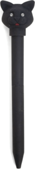 Kikkerland 4421-EU Macskás golyóstoll hangeffekttel (Kék tinta / M) - Fekete