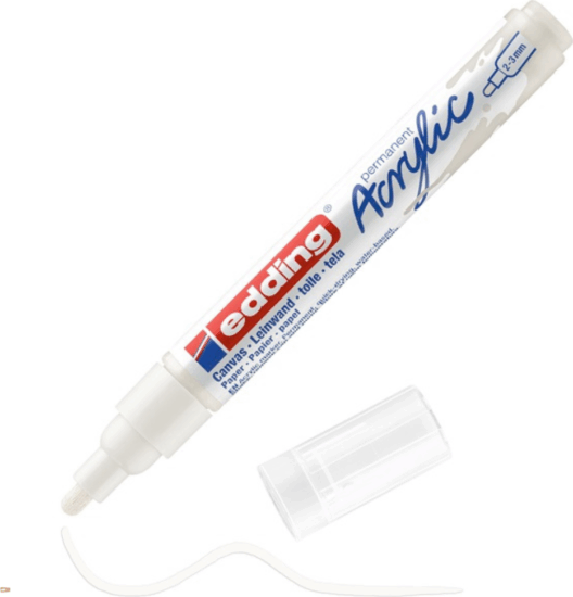 Edding 5100 M 2-3mm Akril Marker - Fehér