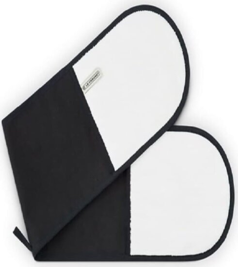 Le Creuset Dupla 4 rétegű Textil Sütőkesztyű 89x20 cm - Fekete