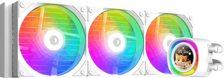 ID-Cooling FX360 LCD WHITE A-RGB Univerzális CPU Vízhűtés - Fehér