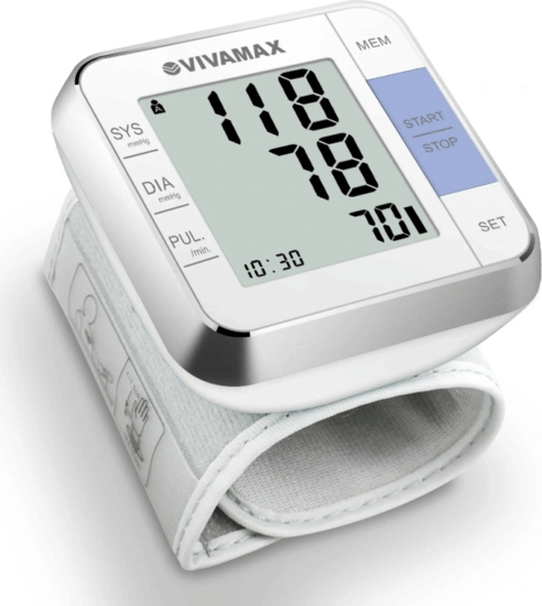 Vivamax W02 Csuklós Digitális Vérnyomásmérő - Fehér