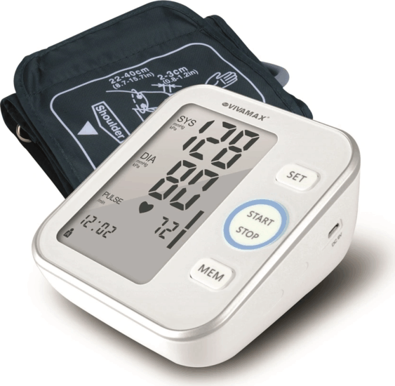 Vivamax B22 Felkaros Digitális Vérnyomásmérő - Fehér