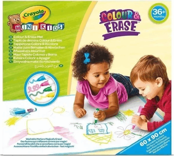 Crayola Colour POP! irka-firka szőnyeg 4 darabos filctoll készlettel 60x90cm