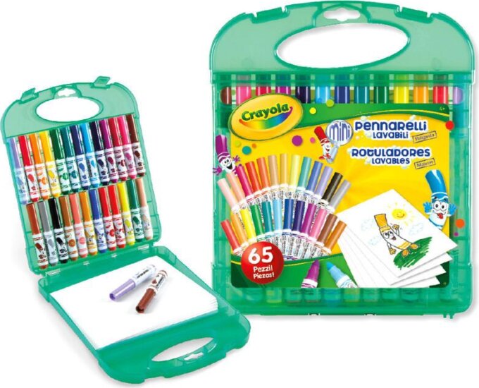 Crayola Lemosható minifilctoll készlet tartóban - Vegyes színek (25 db / csomag) Crayola Lemosható minifilctoll készlet tartóban - Vegyes színek (25 db / csomag)