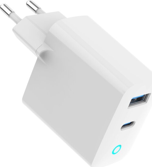 Gembird USB-A / USB-C Hálózati Gyorstöltő Adapter 30W - Fehér