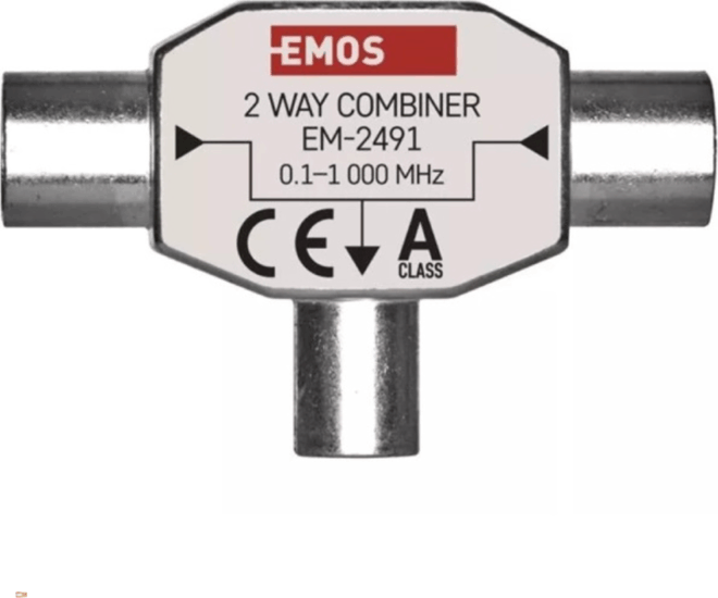 Emos J0197 EU 2491/D193 Ferrites 2-utas Antenna elosztó