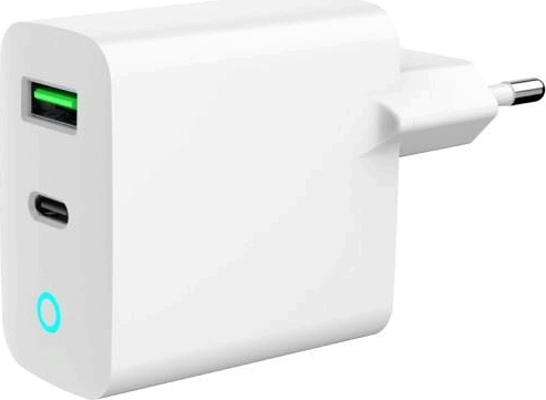 Gembird USB-A / USB-C Hálózati Töltő Adapter 20W - Fehér