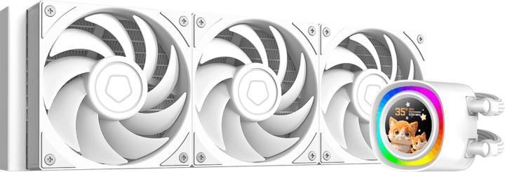 ID-Cooling FX360 LCD PE WHITE Univerzális CPU Vízhűtés - Fehér