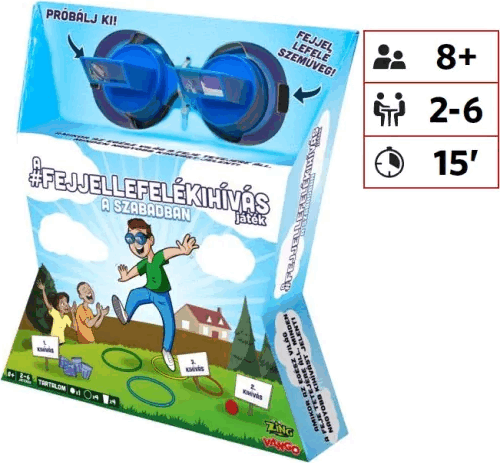 Zing Toys A Fejjel lefelé kihívás játék a szabadban családi Társasjáték