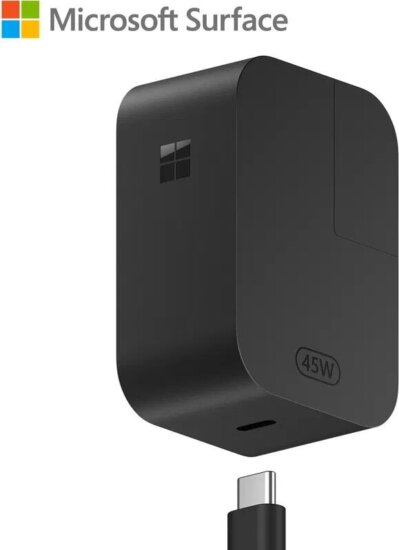 Microsoft Surface USB-C Fali Laptop Töltő 45W - Fekete
