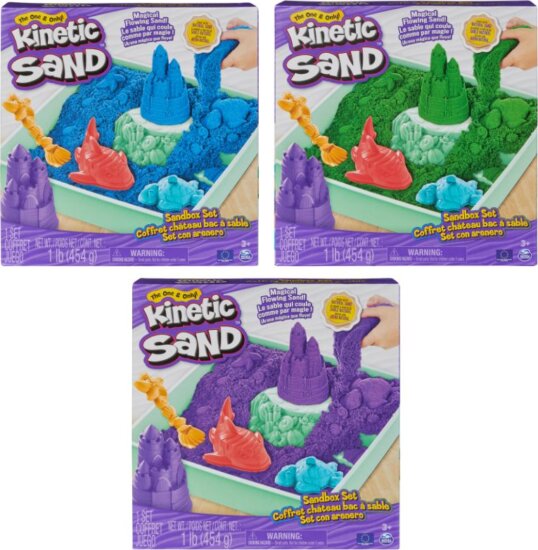 Spin Master Kinetic Sand Sandbox kinetikus homokozó készlet - Többféle