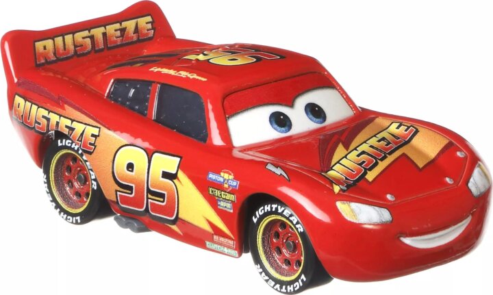 Mattel DXV29 Verdák Rusteze Villám Mcqueen kisautó 1:55 - Piros