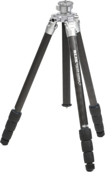 Slik System Carbon 74 háromlábú Kamera állvány (Tripod) - Fekete / Ezüst