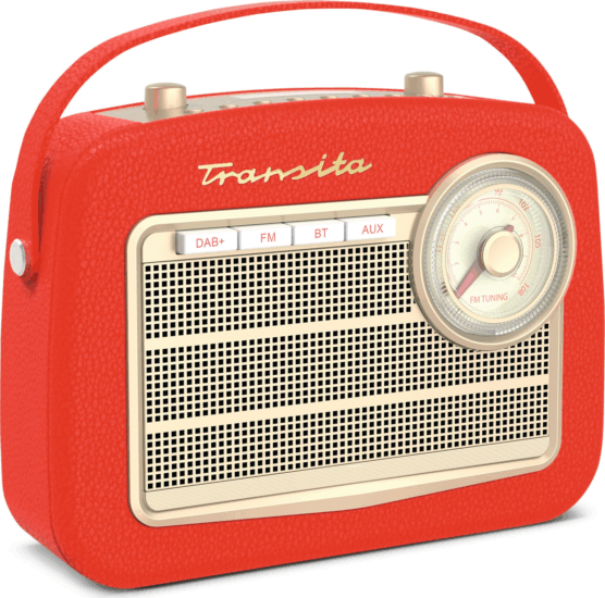 Technisat Transita 130 Hordozható FM / DAB Retro Táskarádió - Piros Technisat Transita 130 Hordozható FM / DAB Retro Táskarádió - Piros