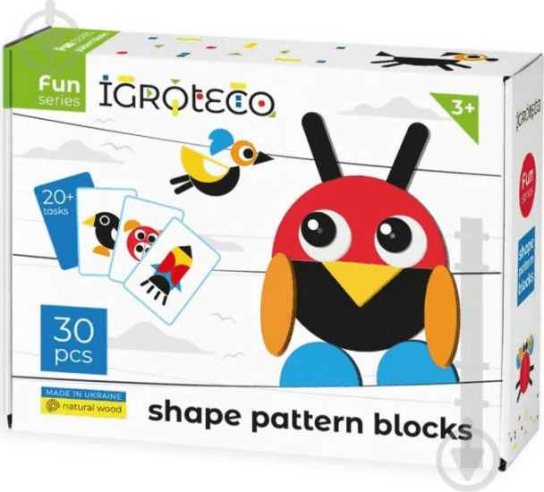 Igroteco 900071 30 darabos Állat figurás fejlesztő kirakó készlet