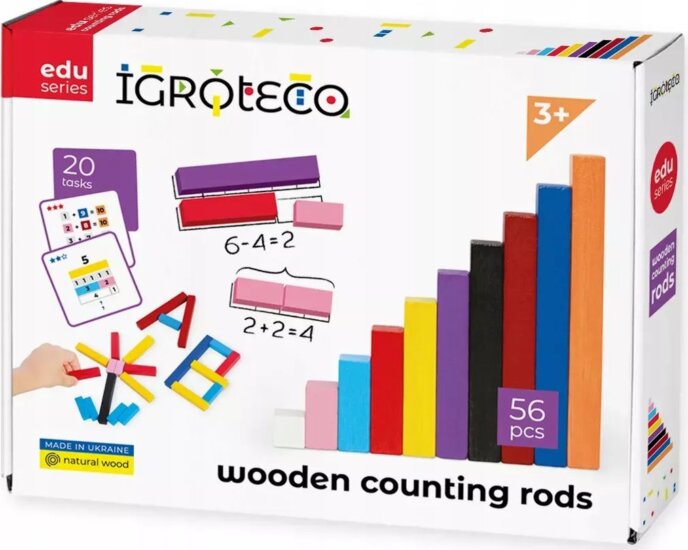 Igroteco 900385 56 darabos Számolást tanító rudak