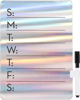 Kikkerland MH78 Mágneses törölhető tervező Falitábla - Színes