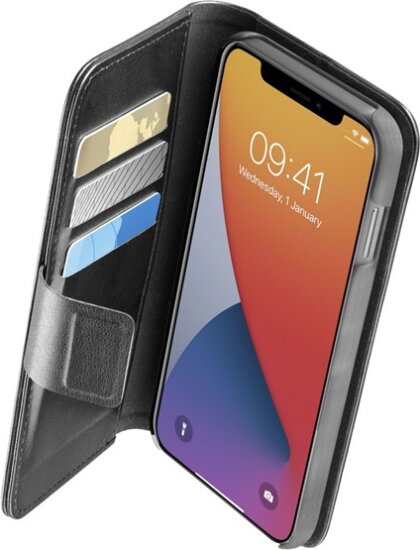Cellularline Book Agenda 2 Apple iPhone 12 Pro Max Telefon Tok - Fekete