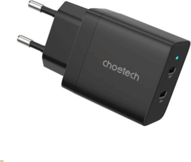 Choetech Q5006 2x USB-C Hálózati Töltő Adapter 40W - Fekete