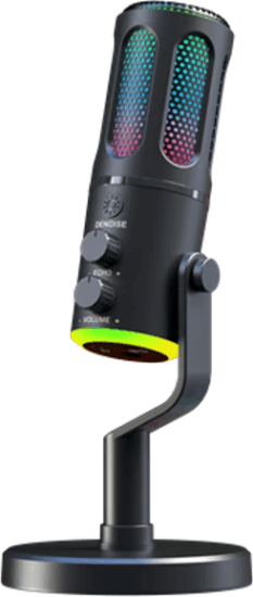 The G‑Lab K‑MIC‑NEON USB Asztali Kardioid Mikrofon - Fekete