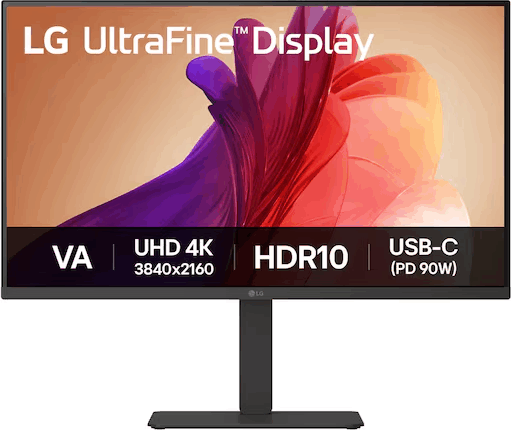 LG 31,5" 32U720A-B Ultrafine 16:9 4K UHD VA Monitor - Fekete