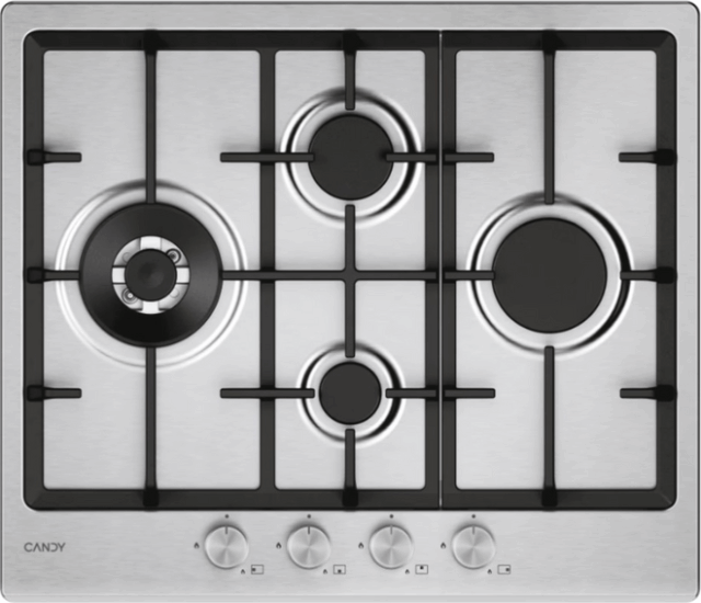 Candy CHG6D4WTX Beépíthető 4 Zónás Gáz Főzőlap 9450 Watt - Inox Candy CHG6D4WTX Beépíthető 4 Zónás Gáz Főzőlap 9450 Watt - Inox