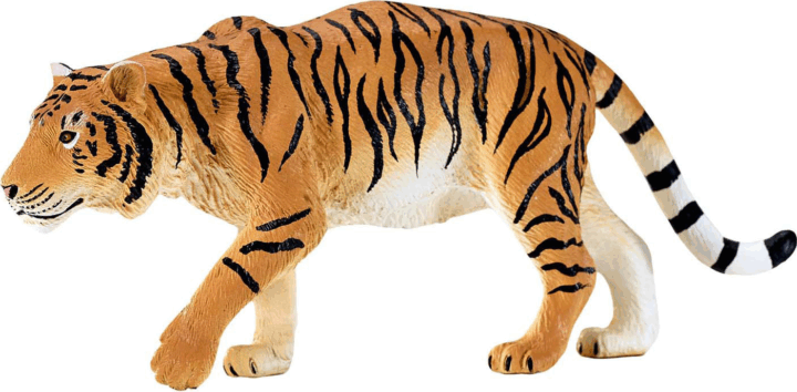 Mojo Wildlife kézzel festett Vadászó tigris figura 15cm