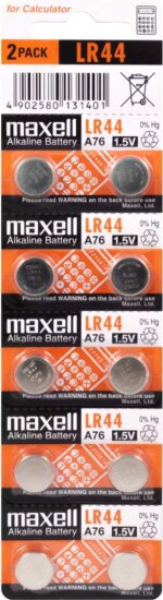 Maxell LR44 Alkáli Gombelem 1.5V (10db / csomag)