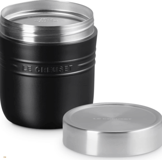 Le Creuset Rozsdamentes acél Ételtermosz 0,5L - Fekete