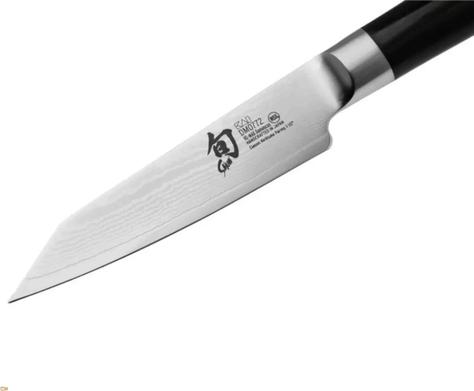 KAI Klasszikus Japán Damaszkuszi acél Konyhakés 9 cm - Fekete