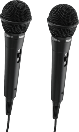 Hama Karaoke Mikrofon - Fekete (2db / Csomag)