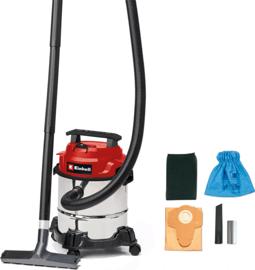 Einhell TC-VC 1812/1 S Nedves-Száraz Takarítógép Ipari Porszívó 1250 Watt Einhell TC-VC 1812/1 S Nedves-Száraz Takarítógép Ipari Porszívó 1250 Watt