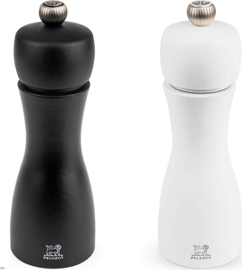 Peugeot 2/24260 Manuális Só - és borsörlő szett 15 cm - Fekete/ Fehér