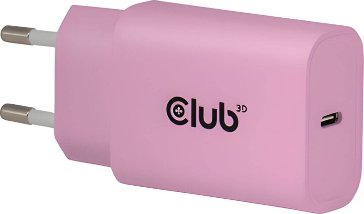 Club3D CAC-3021 Lifestyle USB-C Hálózati Gyorstöltő Adapter 30W (2db / csomag) - Rózsaszín Club3D CAC-3021 Lifestyle USB-C Hálózati Gyorstöltő Adapter 30W (2db / csomag) - Rózsaszín