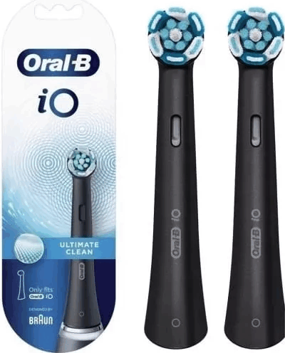 Oral-B iO Sanfte Reinigung Elektromos fogkefe Pótfej - Fekete (2db)