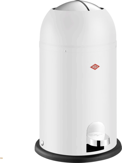 Wesco Kickmaster Jr. 12 literes pedálos rozdamentes acél szemetes - Matt Fehér Wesco Kickmaster Jr. 12 literes pedálos rozdamentes acél szemetes - Matt Fehér