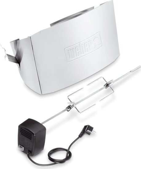 Weber 17524 Forgó nyárs Q300-/3000er Grillsütőkhöz 80cm - Ezüst