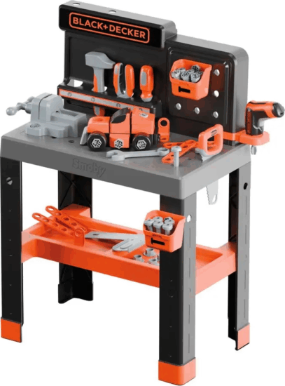 Smoby Black & Decker Pro 2025 játék szerelő műhely Munkapad szerszámokkal 78 darabos Smoby Black & Decker Pro 2025 játék szerelő műhely Munkapad szerszámokkal 78 darabos
