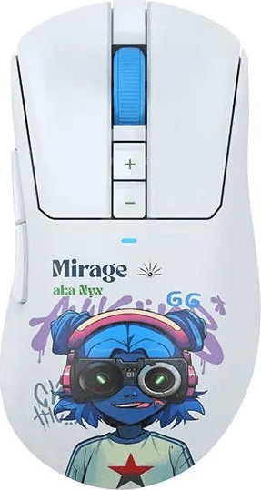 A4-Tech Bloody R73 Ultra Duo Nyx Mirage Wireless Gaming Egér - Fehér / Mintás