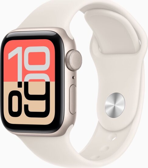 Apple Watch SE3 40mm GPS Okosóra M/L Csillagfény Sportszíjjal - Csillagfény Apple Watch SE3 40mm GPS Okosóra M/L Csillagfény Sportszíjjal - Csillagfény