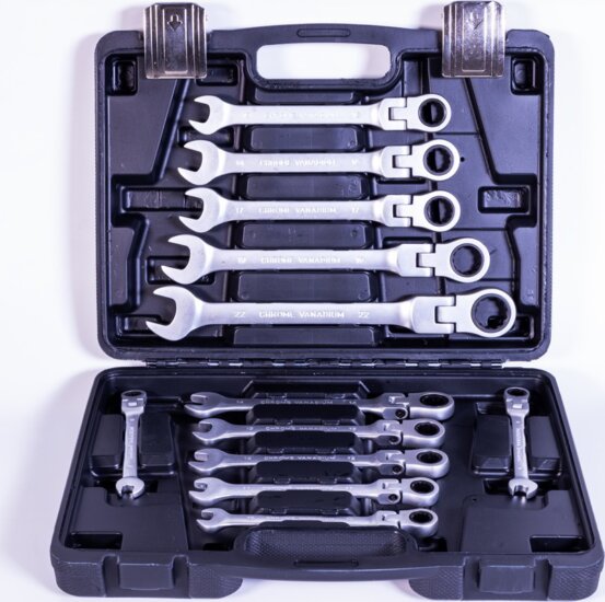 Iris Tools GW-012-032 Kombinált racsnis csavarkulcs készlet (12db / csomag) Iris Tools GW-012-032 Kombinált racsnis csavarkulcs készlet (12db / csomag)