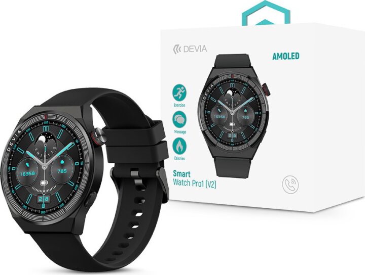 Devia ST111448 Pro1 (V2) AMOLED Okosóra - Fekete