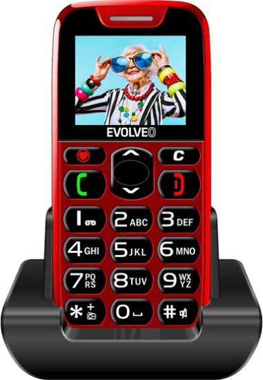 Evolveo EasyPhone EP501 Nyomógombos Mobiltelefon - Piros Evolveo EasyPhone EP501 Nyomógombos Mobiltelefon - Piros
