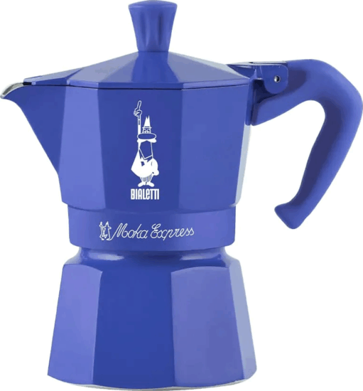 Bialetti Moka Express 3 személyes Kotyogós kávéfőző - Kék