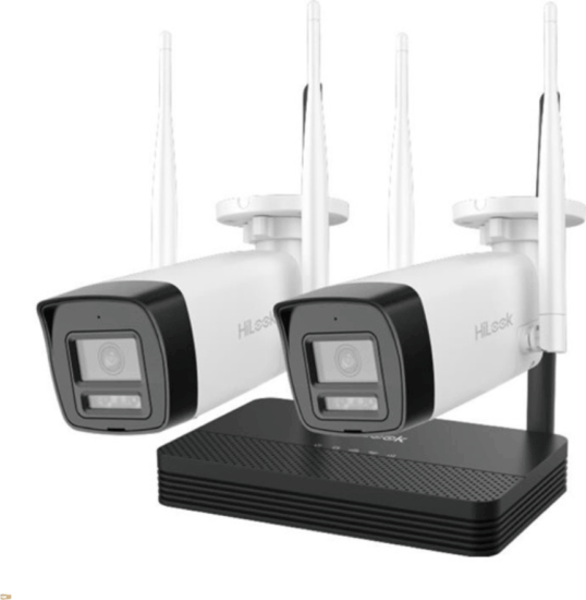 HiLook DS-J142I(STD)/IKS-2042BH-PH/W 2 db csőkamera + 1 db NVR rögzítőegység - Fehér