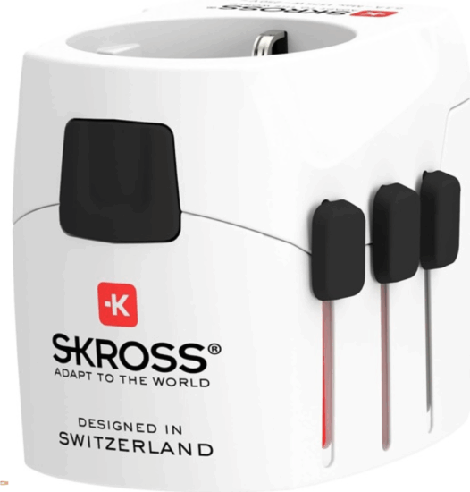 Skross USA/UK/AUS Utazó adapter - Fehér