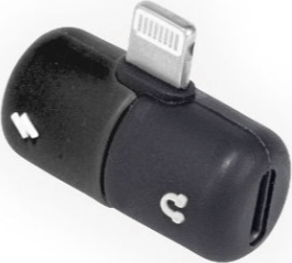 Kikkerland US181-EU Lightning csatlakozó elosztó - Fekete