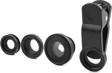 Kikkerland US110-A-EU Mobiltelefon Három részes Szelfi Lencsekészlet