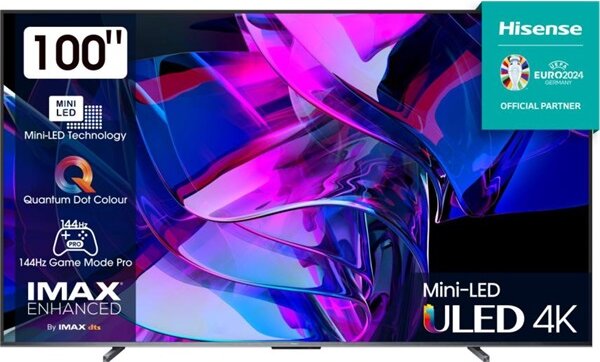 Hisense 100" 100U7KQ 16:9 4K UHD Smart Mini-LED TV Hisense 100" 100U7KQ 16:9 4K UHD Smart Mini-LED TV